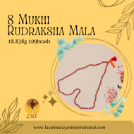 8 Mukhi Rudraksha Mala 18.838g 109beads