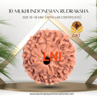 10 Mukhi Indonesian Rudraksha Size 16-18 mm (With Lab Certificate)