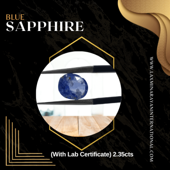 Blue Sapphire (With Lab Certificate) 2.35cts