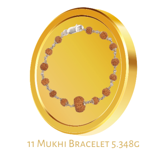 11 Mukhi Rudraksha Bracelet (With Lab Certificate) 5.348g