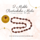 2 Mukhi Rudraksha Mala 27 beads (Certified) - 86.24gms