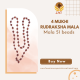 4 Mukhi Rudraksha Mala 51 beads (Certified) 27.16gms