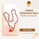 4 Mukhi Rudraksha Mala 55 beads (Certified) 19.285 gms
