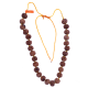 Certified 5 Mukhi Rudraksha Mala: 27 beads, 157.244gms