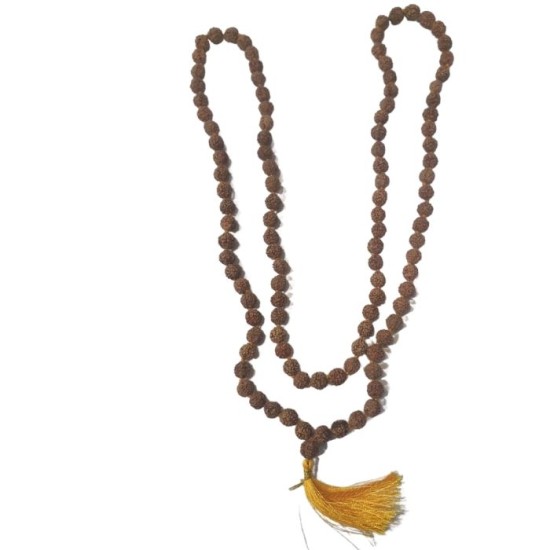 5 Mukhi Rudraksha Mala Bead Size 7.5 mm (With Lab Certificate) MALA, 5 Mukhi Mala / Bracelet image