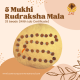 Certified 5 Mukhi Rudraksha Mala - 33 Beads