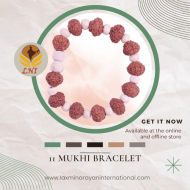 11 Mukhi Bracelet 12 beads (Certified)