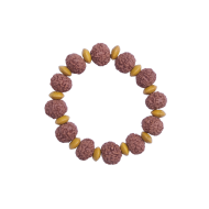 7 Mukhi Bracelet 12 beads (Certified) 16-17g