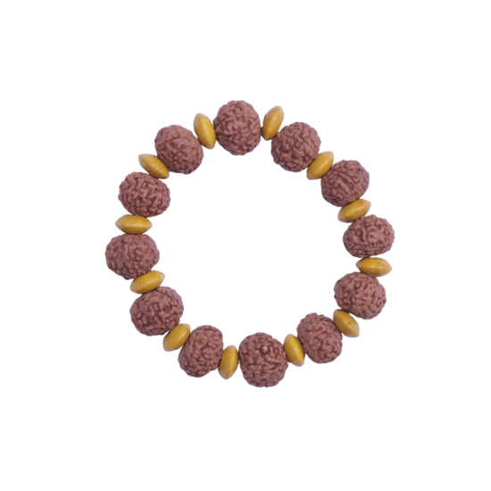 7 Mukhi Bracelet 12 beads (Certified) 16-17g