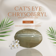 Cat"s Eye Chrysoberyl (With Lab Certificate) 5.67Ct