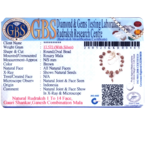 Multi Purpose Multi Combination Mala 17.572g (Certified)