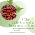 7 Mukhi Triple Ganesha Rudraksha Size 23.24 mm (With Lab Certificate)