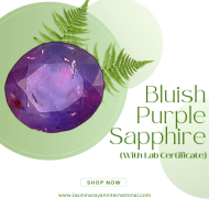 Bluish Purple Sapphire (With Lab Certificate)