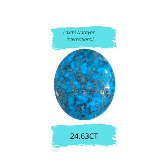 Turquoise Blue 24.63ct (With Lab Certificate)