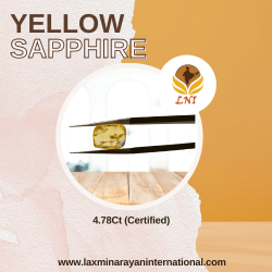 Yellow Sapphire 4.78Ct (Certified)