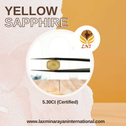 Yellow Sapphire 5.30Ct (Certified)