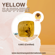 Yellow Sapphire 6.66Ct (Certified)