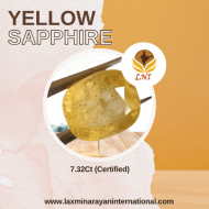 Yellow Sapphire 7.32Ct (Certified)