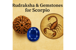 Best Rudraksha & Gemstones for Scorpio: Transform Mars Energy & Heal Deep Emotions